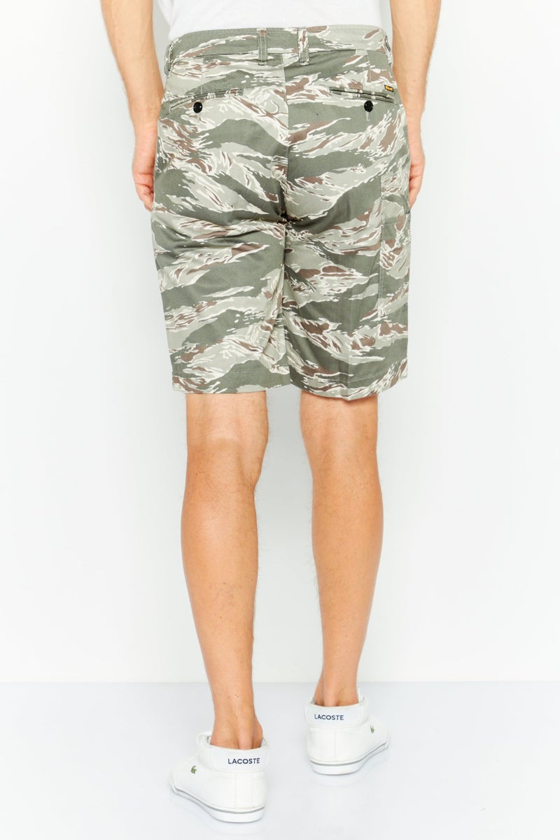 DIESEL - Men Camouflage Bermuda Shorts, Olive - Image 1