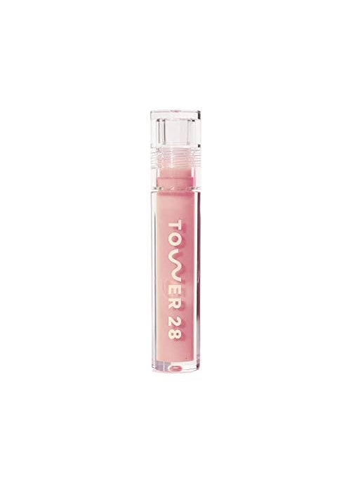 TOWER 28 Tower 28 ShineOn Milky Lip Jelly, OAT, Non-Sticky, Hydrating Vegan Lip Gloss in Milky Peachy Pink, Apricot and Raspberry Seed Oil, Moisturizing, Clean, Cruelty Free 