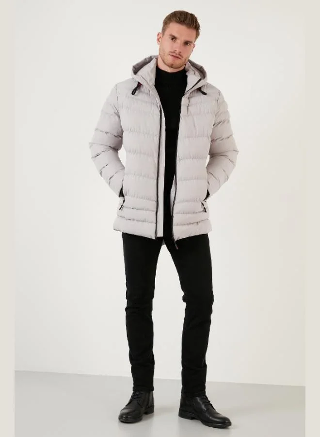 Buratti  Buratti Slim Fit Hooded Jacket with Pockets Men's Jacket 6274818 for Men | Best Price UAE