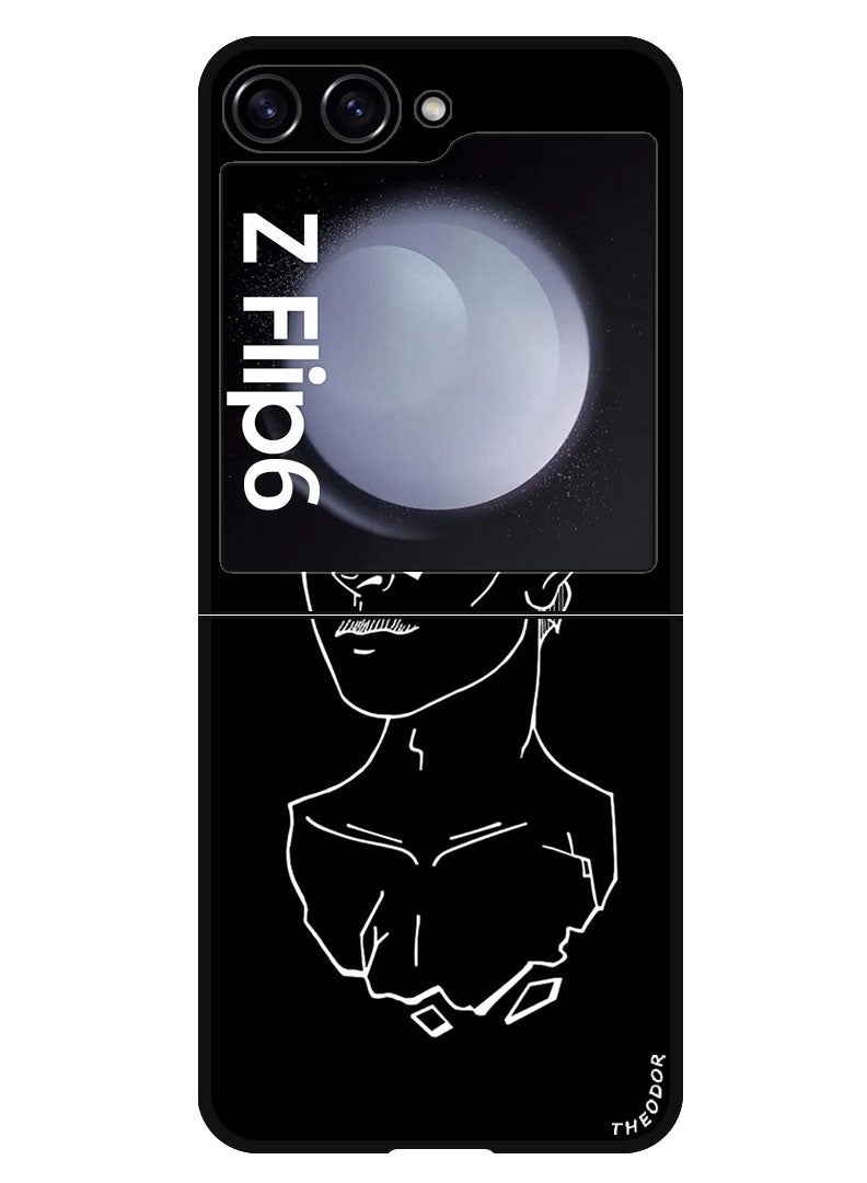 Theodor Protective Case Anti Scratch Shock Proof Bumper Cover For Samsung Galaxy Z Flip 6 Women Art - Image 1
