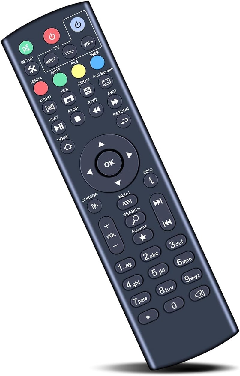 ZWP Universal Replacement Remote Control Compatible for Super Box S1, S2, S3, S4, S5 Pro, S5, S6 Max, S6 Ultra, and Octastream Q1, Elite II, MAX IV, Elite Max, and MagaBox - Image 1