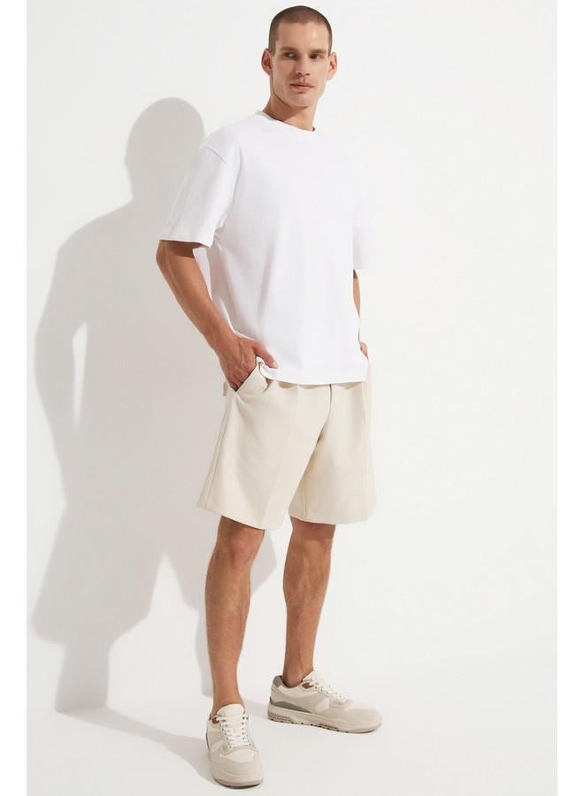 جون تيشيرت رجالي أبيض واسع مقاس جونيور - Image 2