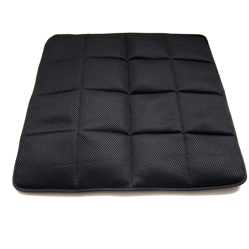 DGQ Natural Bamboo Charcoal NonSlip Seat Cushion 177 177 Home Office Car Chair Cover Pad Mat Pack of 1Black