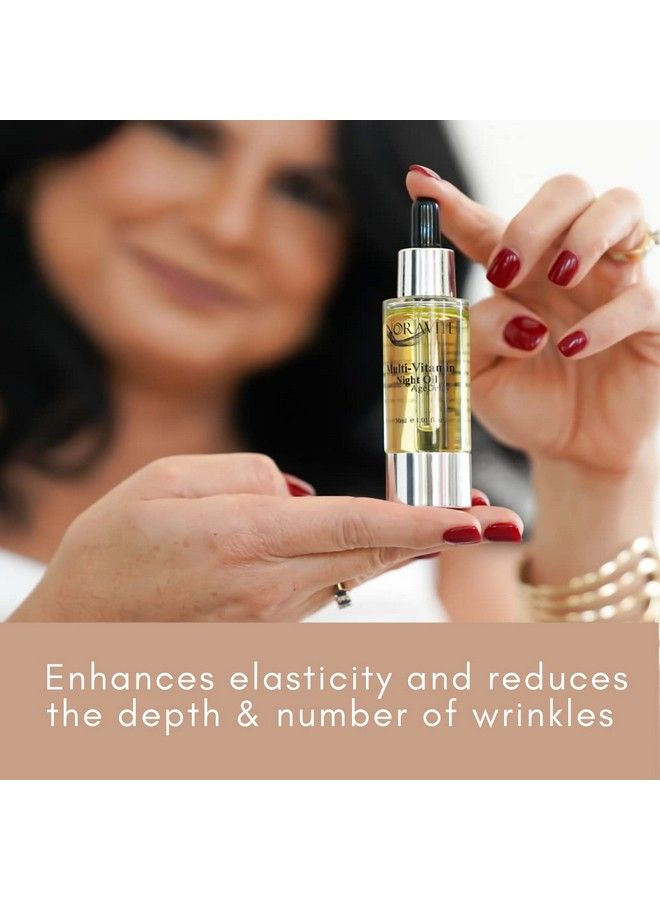Noravite Agedelay Multivitamin Night Facial Oil Intensive Skin Tightening Oil & Anti Aging Moisturizer | Nourishes Protects & Rejuvenates| Antioxidant Serum W/Vitamin E Omega369 & Seaweed30Ml - Image 3
