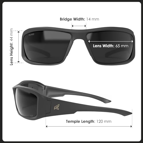 EDGE Brazeau Safety Glasses, Z87 Polarized Safety Sunglasses, Impact/Scratch Resistant, 99.9% UV Protect, ANSI Z87 Rated - Image 5
