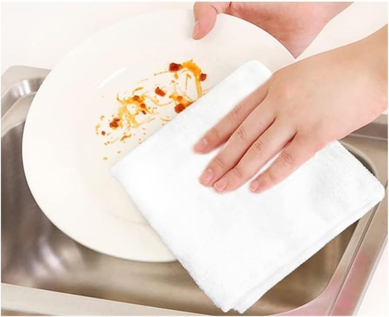 Cleaning Cloths for Kitchen, Bathroom, and Household Use (1 to 24-Pack Options)(25X25CM,10pcs) - Image 3
