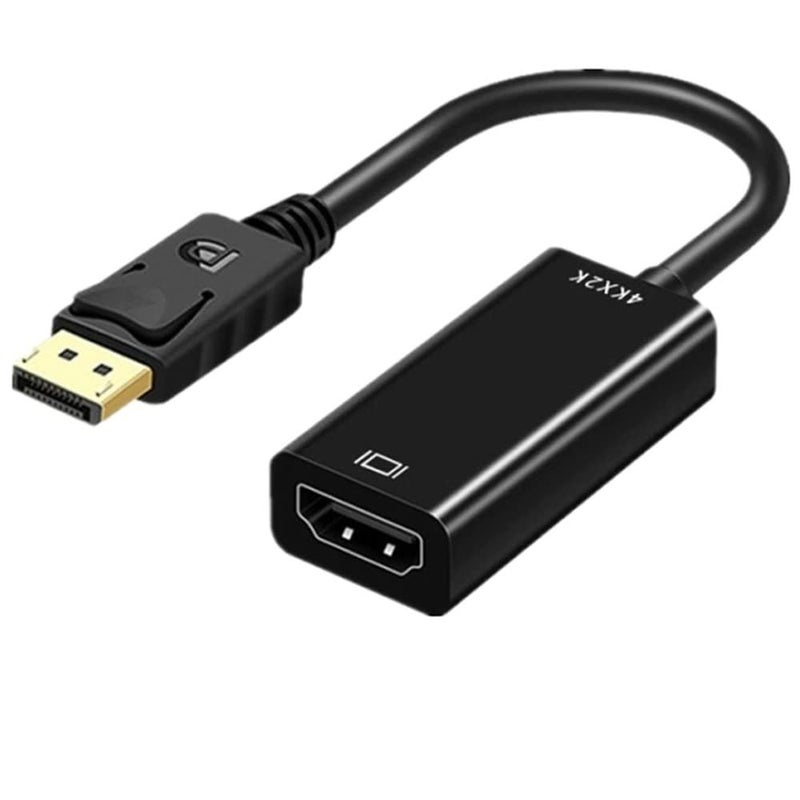 DisplayPort to HDMI Adapter Cable Converter Male DP to Female HDMI 4k - Image 1