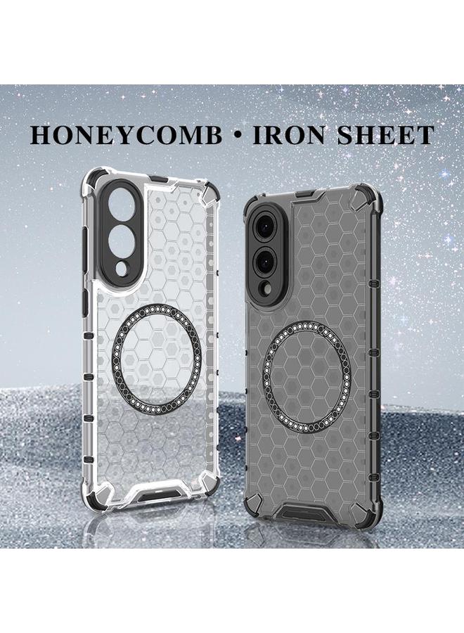 اس-توب جراب لهاتف Samsung Galaxy S25 Edge 5G بحلقة مغناطيسية قرص العسل، جراب هاتف مقاوم للصدمات - Image 2