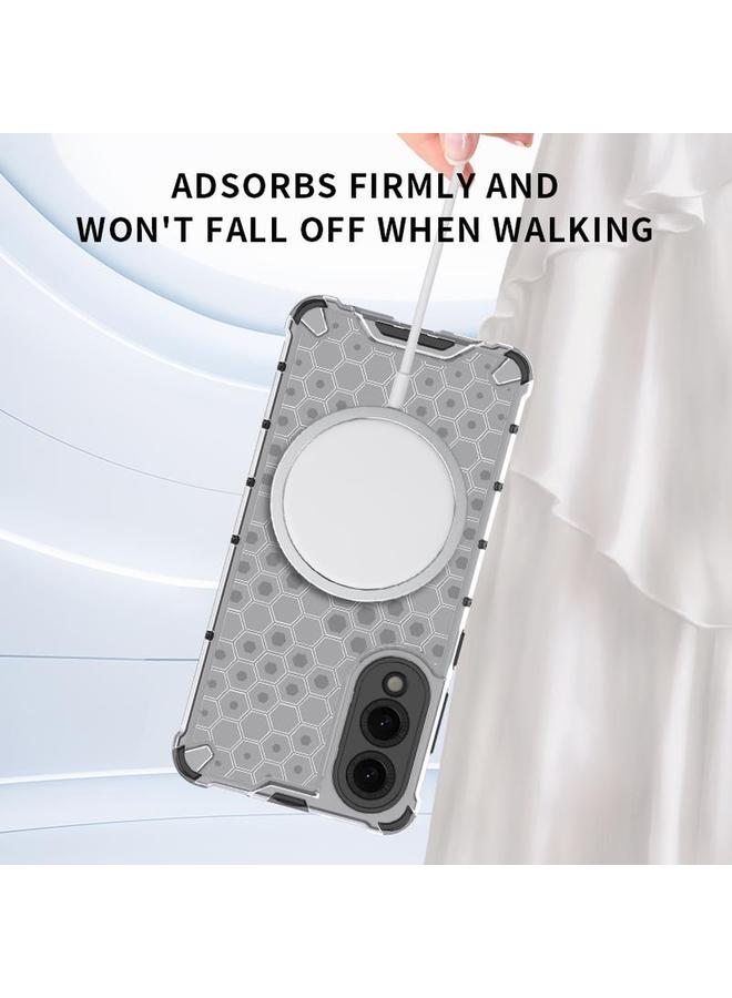 اس-توب جراب لهاتف Samsung Galaxy S25 Edge 5G بحلقة مغناطيسية قرص العسل، جراب هاتف مقاوم للصدمات - Image 3