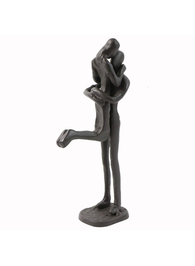 Briskfeel Passionate Kiss Sculpture Art Iron Statue Romantic Metal Ornament Couple Figurine Home and Office Decor A2 Kiss - Image 2
