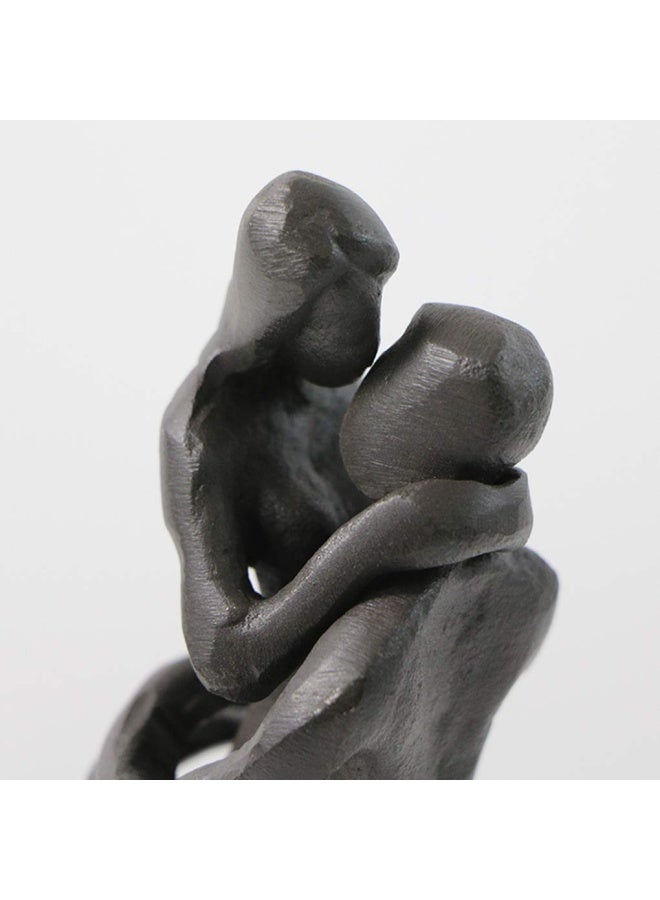 Briskfeel Passionate Kiss Sculpture Art Iron Statue Romantic Metal Ornament Couple Figurine Home and Office Decor A2 Kiss - Image 3