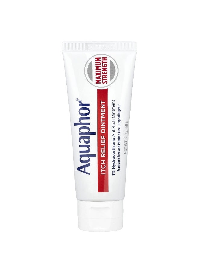 Aquaphor - Aquaphor, Itch Relief Ointment, Maximum Strength, Fragrance Free, 2 oz (56 g) - Image 1