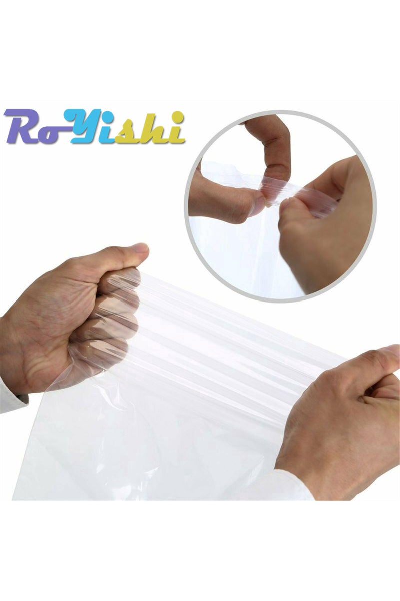 erorex Double Sided 6-Wire 12 x 17cm(100pcs) 100 Pcs/Pack 5-12 Wire Self Seal Clear Plastic Poly Resealable - Image 3