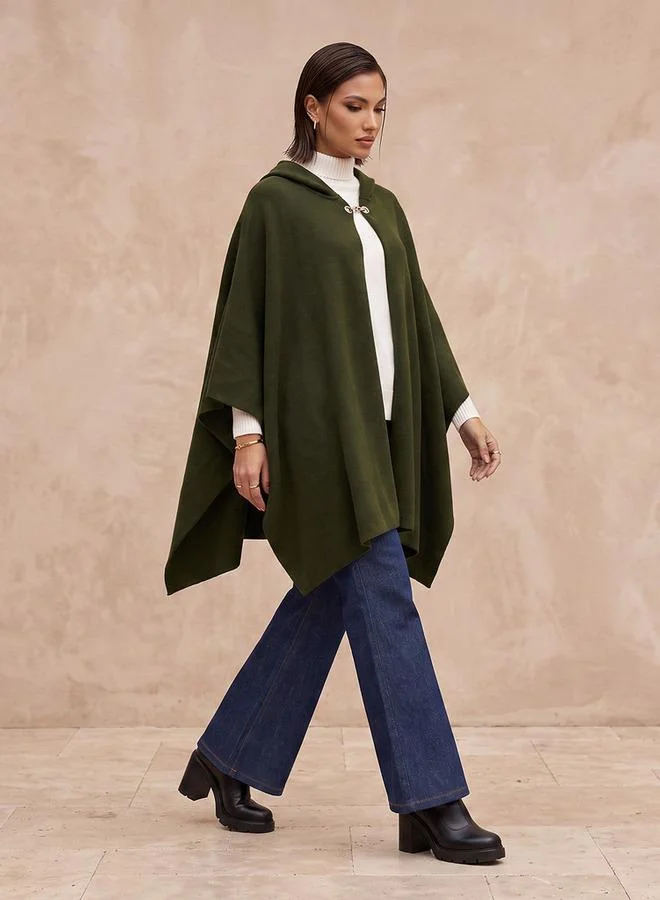 سبلاش فيڤ Smart Textured Poncho with Hood