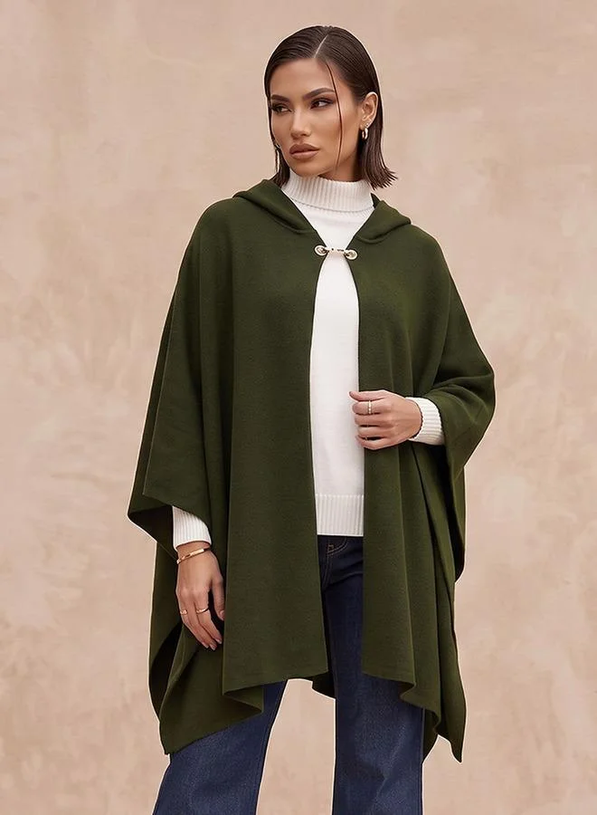 سبلاش فيڤ Smart Textured Poncho with Hood