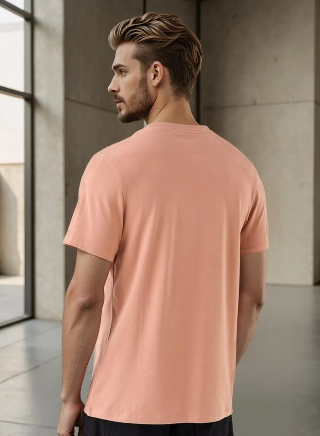Splash FAV Regular Fit Crew Neck T-shirt with Short Sleeves