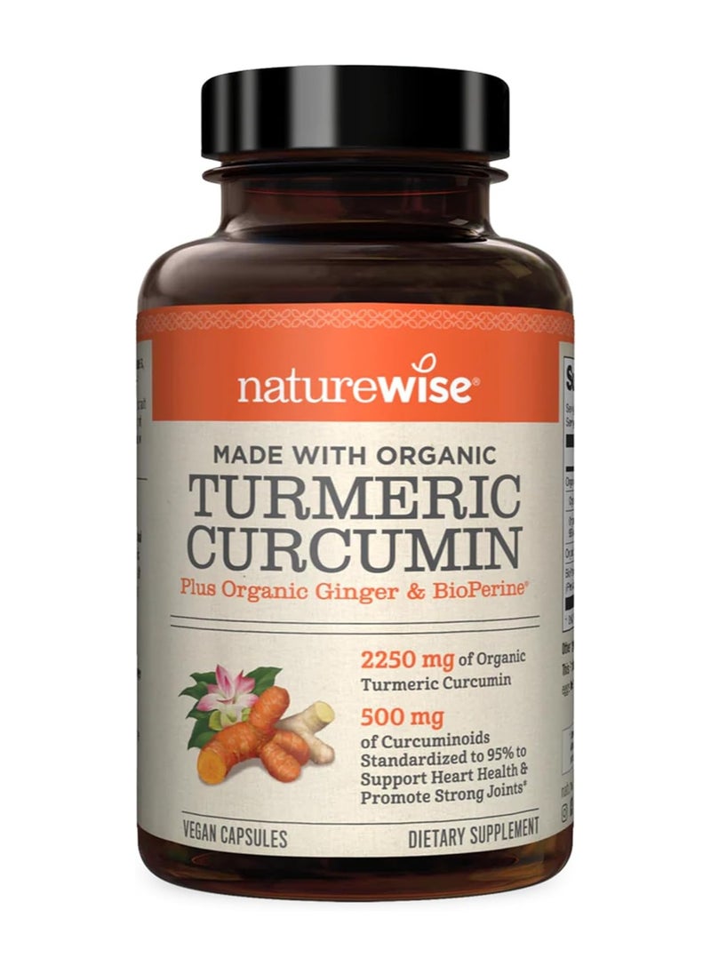 Curcumin Turmeric 2250mg  95% Curcuminoids And Bio Perine Black Pepper Extract for Cardiovascular Health Joint Support, Gluten Free Non-GMO - 1 Month Supply - 90 Count - pzsku/ZCDFEACA65E0BBF361965Z/45/_/1723554901/605fe02d-7dd9-4ffe-bb91-c497f2f22f46