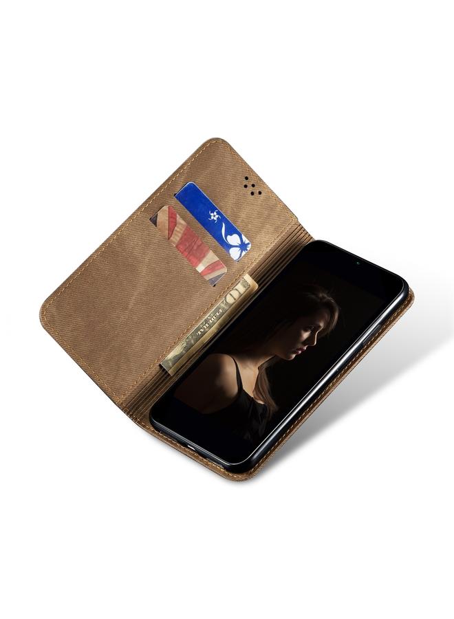 S-TOP Case For OPPO Reno12 F 5G Global Denim Texture Casual Style Horizontal Flip Leather Case - Image 4