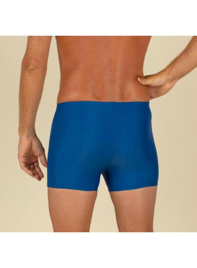 NABAIJI Men's Swimming Swim Shorts - Boxer 100 Basic -Blue - Image 3