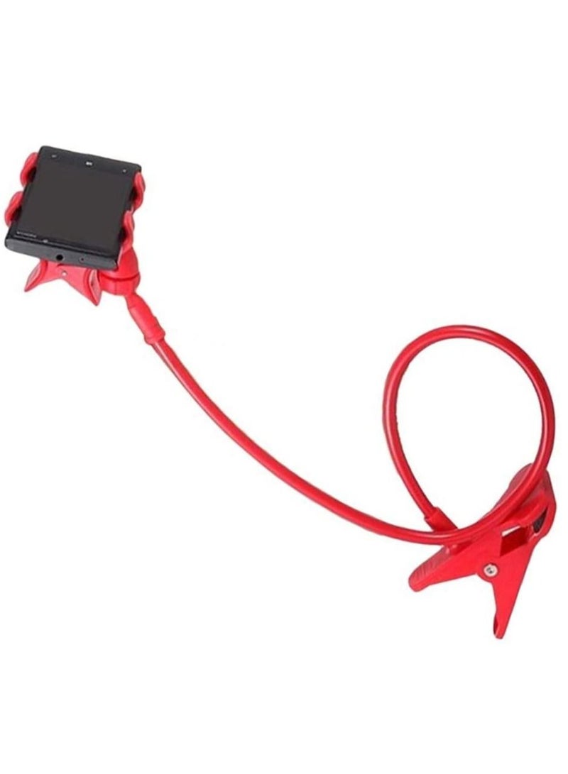 LEDIN Phone Gimbals Bed Car Desktop Lazy Decoration Bracket Phone Holder Mobile Stand For Iphone Samsung Htc All Phone(Red) - Image 3