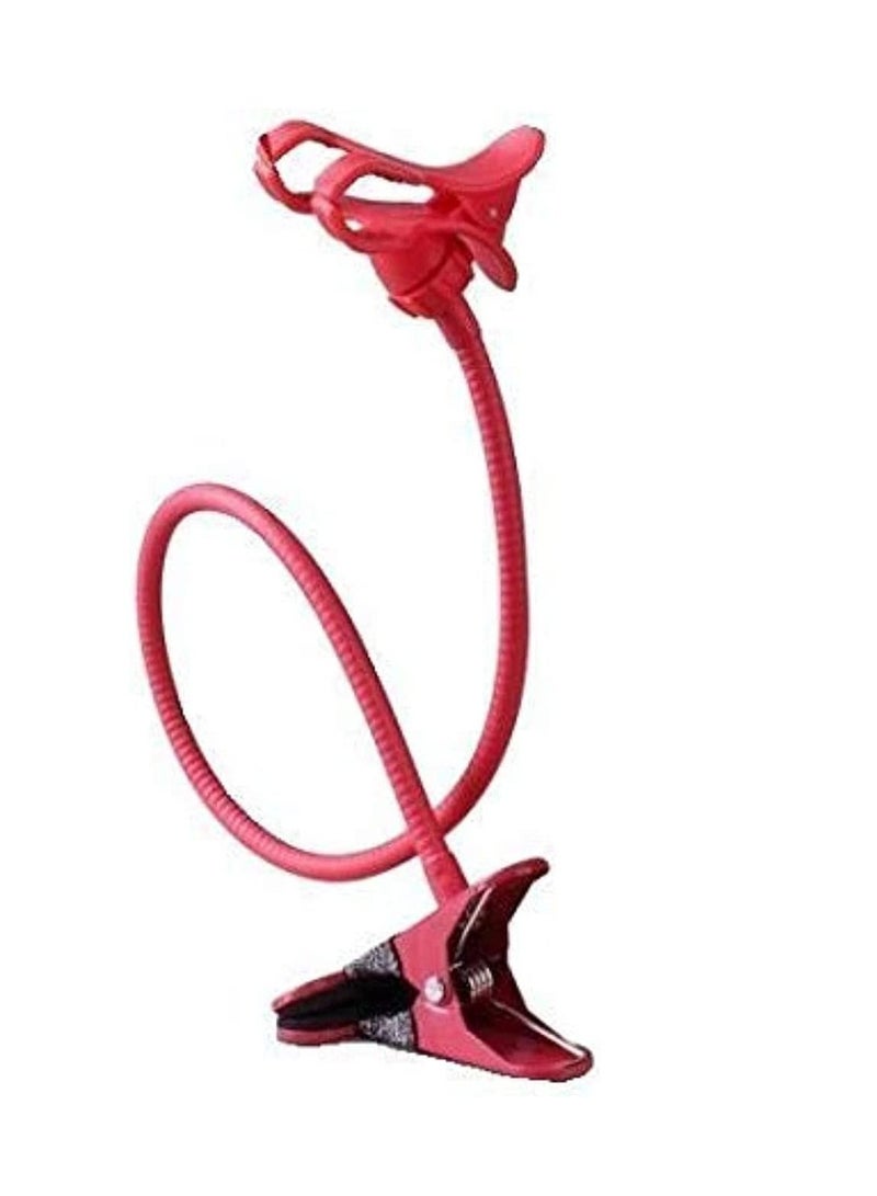 LEDIN Phone Gimbals Bed Car Desktop Lazy Decoration Bracket Phone Holder Mobile Stand For Iphone Samsung Htc All Phone(Red) - Image 4