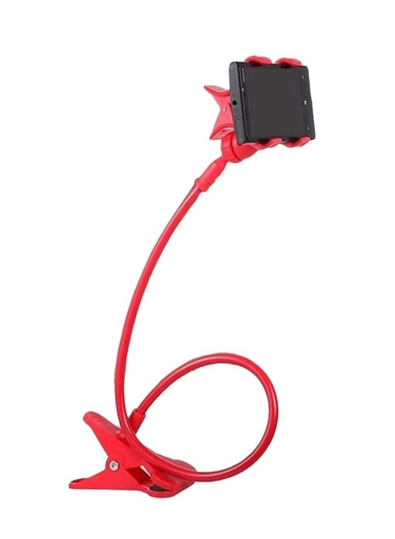 LEDIN Phone Gimbals Bed Car Desktop Lazy Decoration Bracket Phone Holder Mobile Stand For Iphone Samsung Htc All Phone(Red) - Image 5