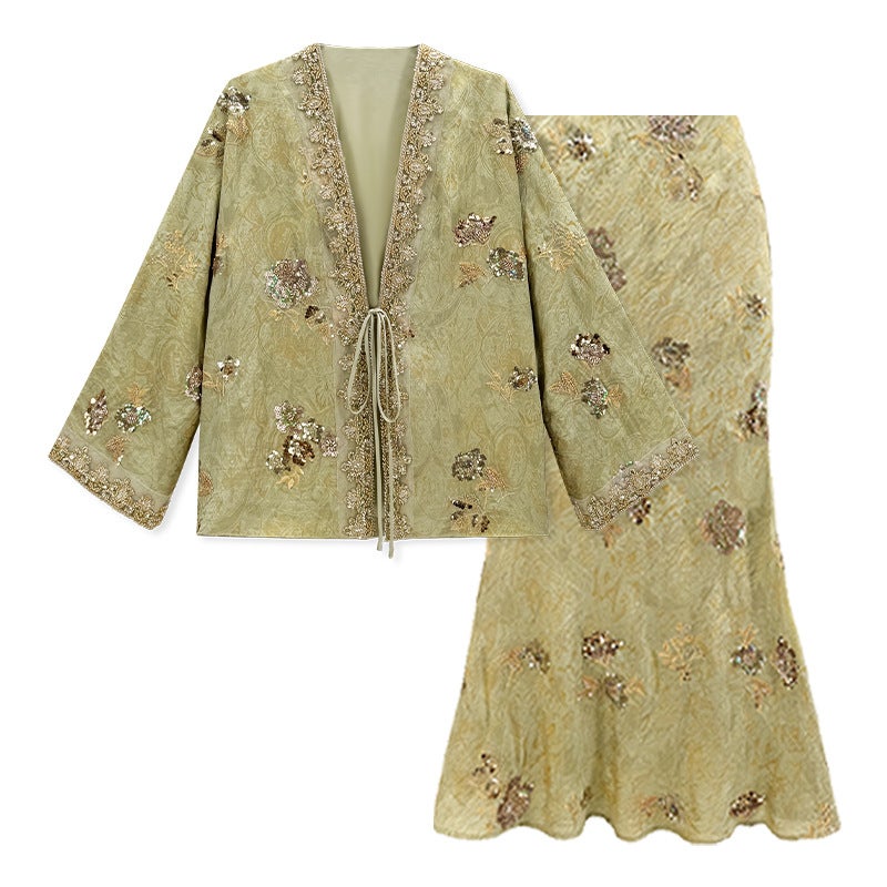 Chinese Style 3-Piece Embroidered Outfit Set - Image 5