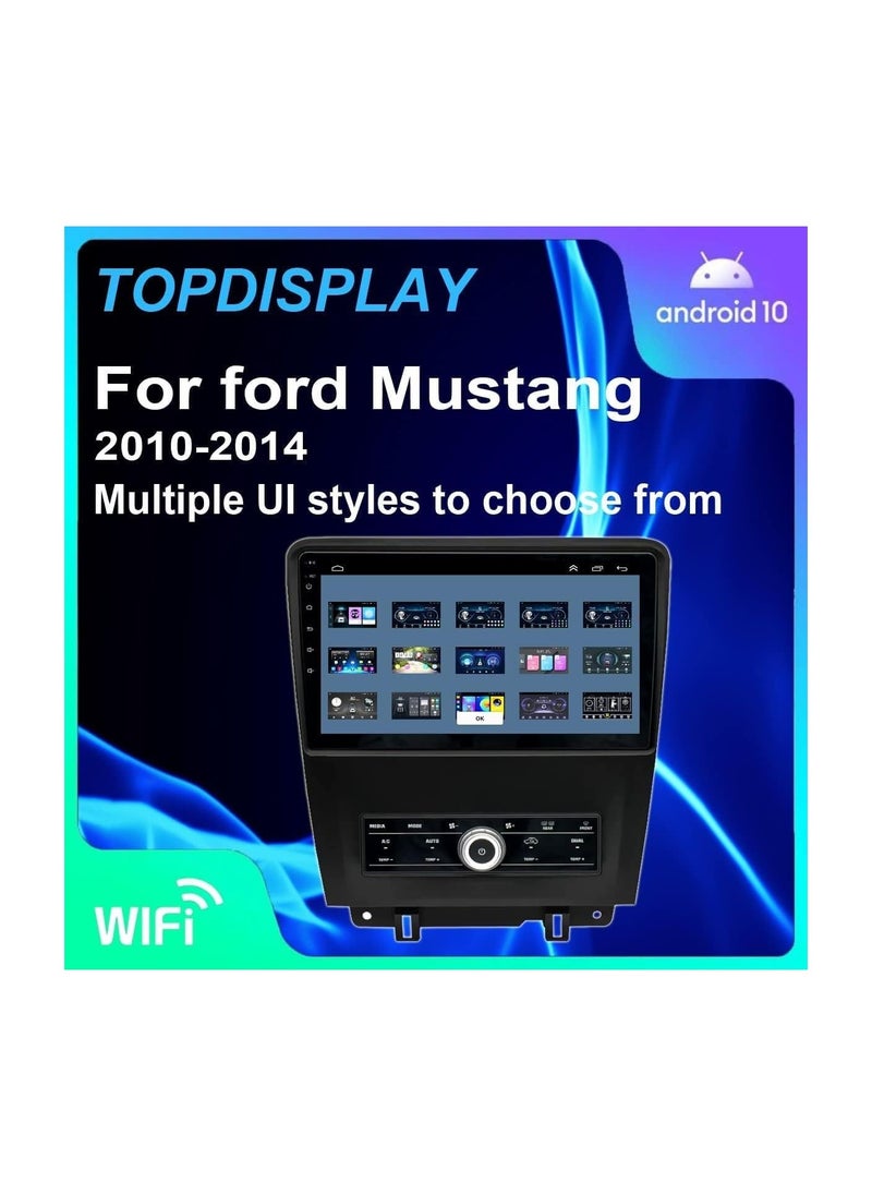 SHEZA STAR - Android Screen For Ford Mustang 2010 To 2014 2GB RAM 32GB Memory Support Apple Carplay Android Auto Full HD Touch Screen 10 Inch built In Bluetooth USB Radio WiFi Play Store Backup Camera included - Image 1