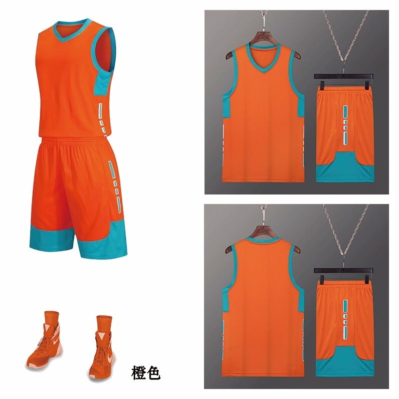 Basketball Uniform Set Men'S And Children'S Ball Uniform Team Training Competition Youth Class Jersey Printing - Image 1