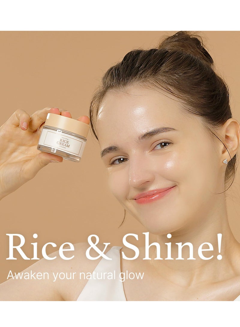 I'm from Rice Cream , 41% Rice Bran Essence with Ceramide, Glowing Look, Improves Moisture Skin Barrier, Nourishes Deeply, Soothing to Even Out Skin Tone, K Beauty - Image 3