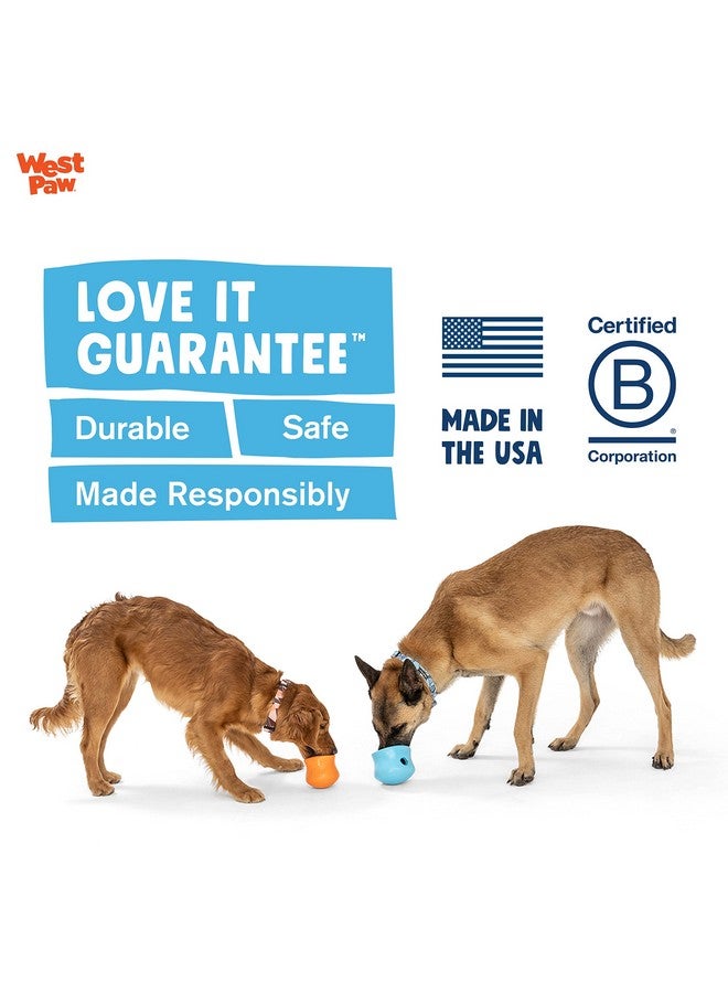 ويست باو لعبة زوغوفليكس توبل لتوزيع المكافآت على الكلاب - ألعاب مضغ تفاعلية للكلاب - لعبة للكلاب متوسطة القدرة على المضغ والإحضار والإمساك - تحمل طعامًا جافًا ومكافآت، مقاس كبير 4 بوصات، أزرق مائي - Image 5