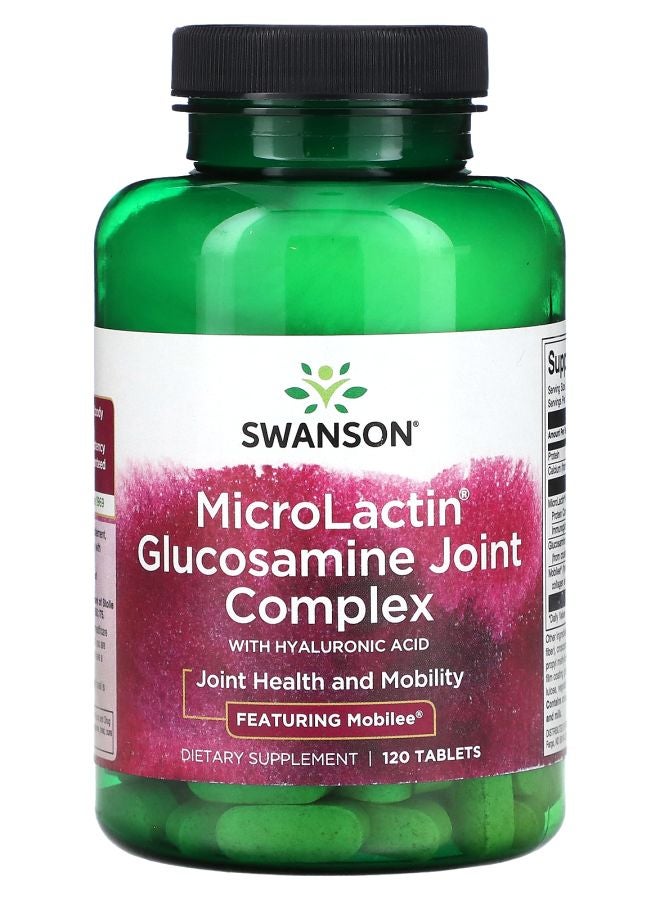 SWANSON MicroLactin Glucosamine Joint Complex with Hyaluronic Acid 120 Tablets