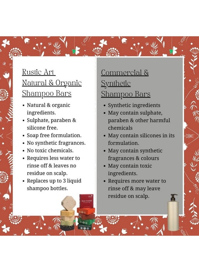 راستيك أرت قالب شامبو البابايا والليمون يجعل الشعر ناعمًا ويضيف لمعانًا وزبدة بذور الكاكاو وفيتامين ب5 للنساء والرجال، خالي من الكبريتات والبارابين، طبيعي وعضوي 75 جم - Image 2