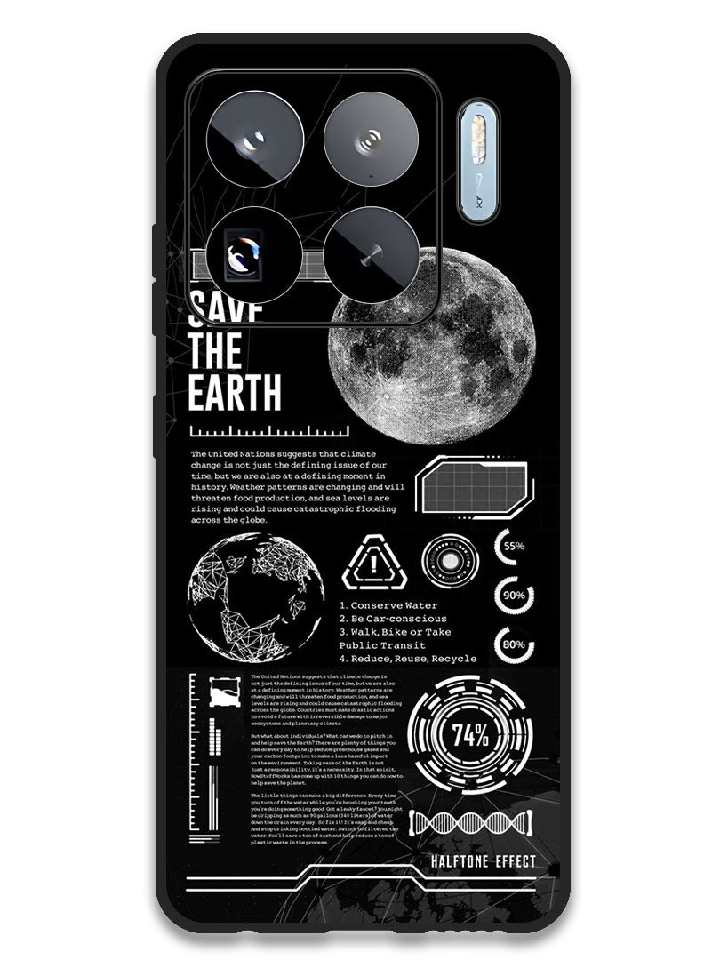 Theodor Case Compatible with Xiaomi 15S Pro 6.73 Inch Protection Shockproof Bumper Cover Save The Earth - Image 1