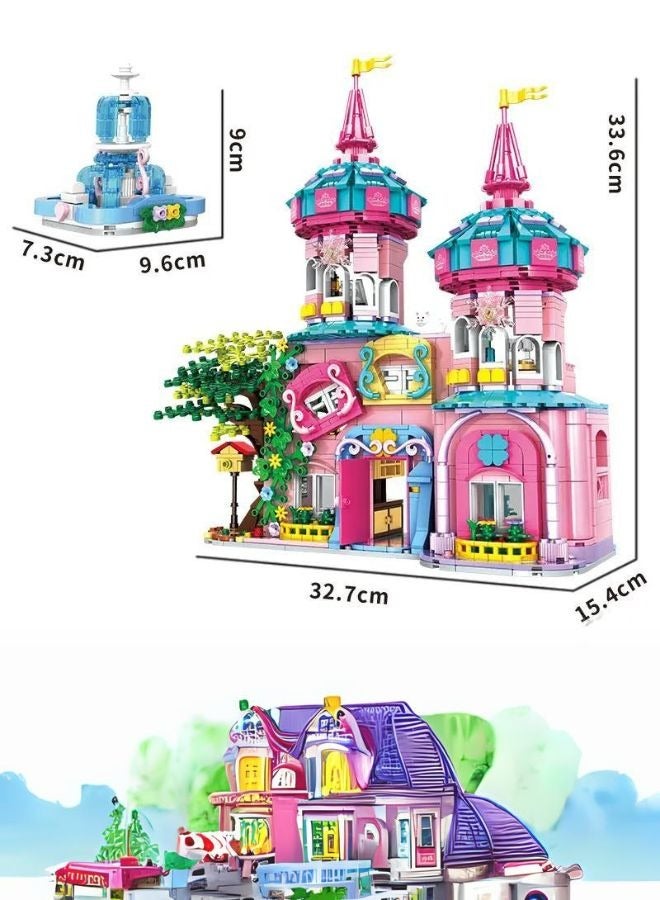 WOMA Princess Castle Set - Princess Castle Building Blocks Sets for Kid Construction for Girls Character Dolls Builds. - Image 3
