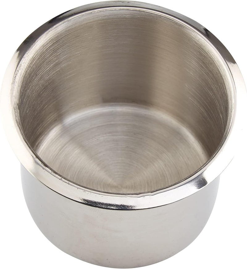 Brybelly 10 حوامل أكواب فضية عادية قابلة للإدخال لطاولات البوكر والبطاقات بارتفاع 23 بوصة وعرض 3.18 بوصة للبيرة وزجاجات المياه والعلب - Image 4