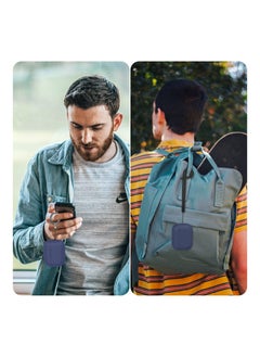 سيوسي غطاء حافظة AirPods Pro 2 2022، غطاء حافظة من السيليكون الفاخر مع حبل حماية كامل مع ضوء LED أمامي مرئي (أزرق منتصف الليل)  - Image 5