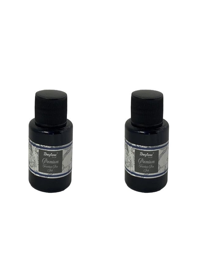Daytone Premium Fountain Pen Ink (Double Pack of 2) (Oxford Blue, 30 ml Bottle) - Image 1