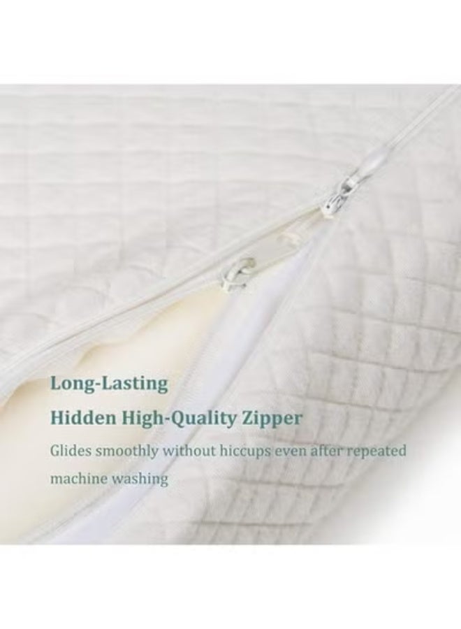 Ergonomic Memory Foam Pillow – Orthopedic Contour Cervical Pillow for Neck Support | Suitable for Side, Back & Stomach Sleepers with Breathable Design & Pillowcase Included - Image 2