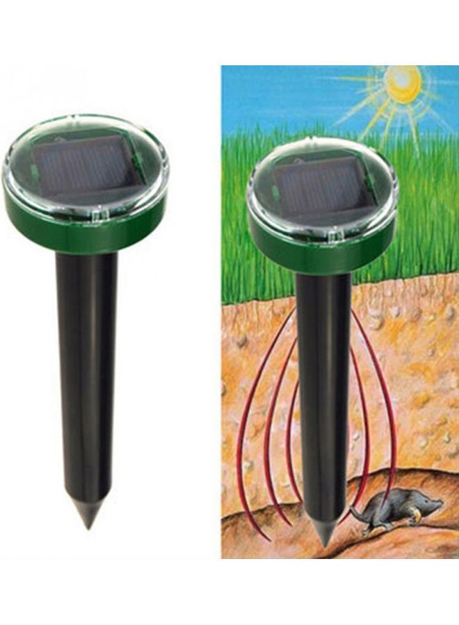NIBEMINENT Solar Sonic Wave Rodents Repeller Black/Green - Image 1