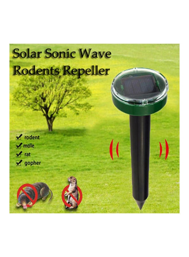 NIBEMINENT Solar Sonic Wave Rodents Repeller Black/Green - Image 3