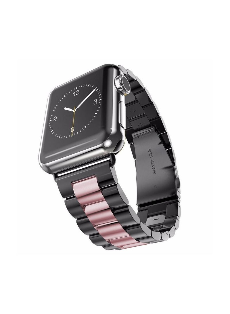 Metal Bands Compatible with Apple Watch Band 38mm 40mm 41mm, Stainless Steel Magnetic Absorption Strap, Wristband for iWatch Band for Apple Watch Series 7/6/5/4/3/2/1/SE, - Image 1