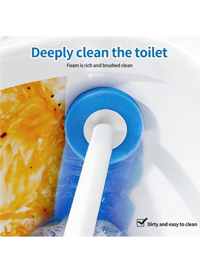 YelaJoy Disposable Toilet Brush,Toilet Wand Kit with 16 High-Performance Refills, Wall Mounted Toilet Brush and Holder for Deep Cleaning Bathroom - Image 4
