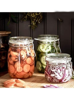 Air-Tight Borosilicated Glass Storage Jar Containers For Kitchen Storage, Pickle Dry Fruits Transparent 500ML PACK of 4 - pzsku/ZCDFFBCC5F7A974E84083Z/45/_/1672973698/d9edf160-f8c1-4770-b9c7-0122d376bcad