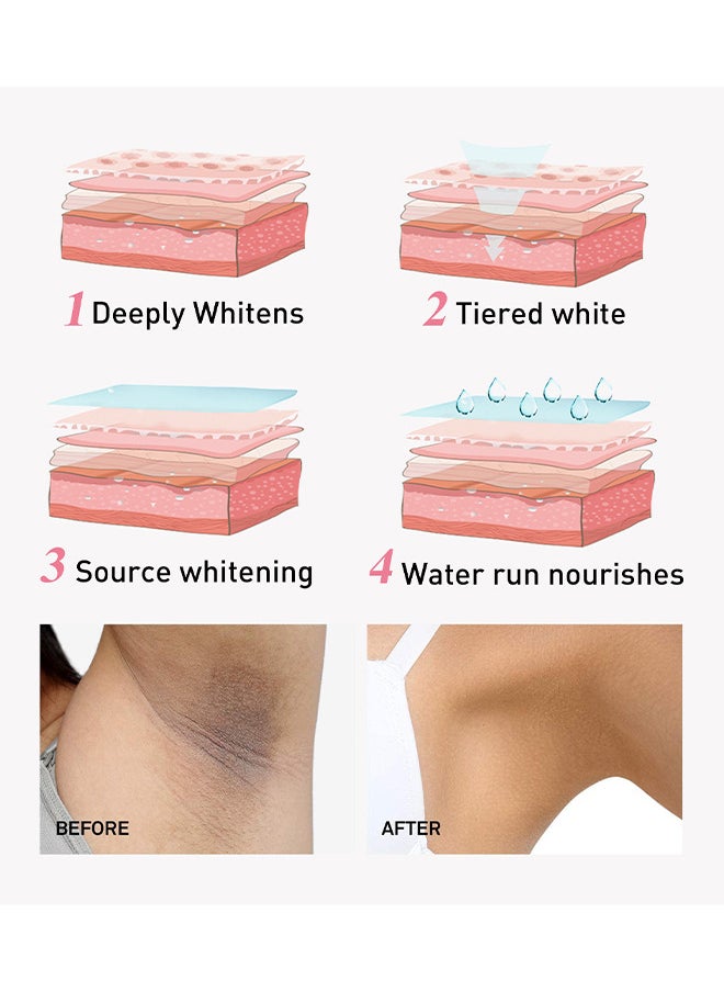 West&Month Niacinamide Intimate Areas Tightening Cream, Dark Spot Remover, Underarm Cream, Neck, Back, Legs, Elbows, Private Areas, Premium Botanical Ingredients, 50ML  - Image 5