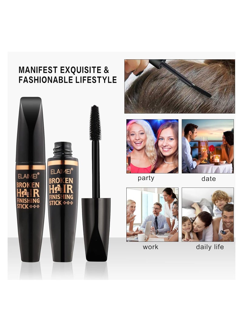 KASTWAVE Hair Finishing Stick, Broken Hair Finishing Cream Hair Styling Wax Stick, Hair Mascara Styling Gel Refreshing Not Greasy Fixing Bangs Stereotypes Cream for Girls Women, 25ML (3PCS) - Image 3