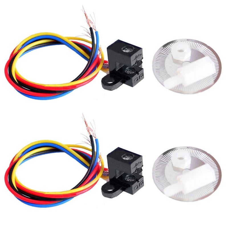 Ximimark 2Pcs Photoelectric Speed Sensor Encoder Coded Disc Code Wheel for Smart Car C B D E Models - Image 1