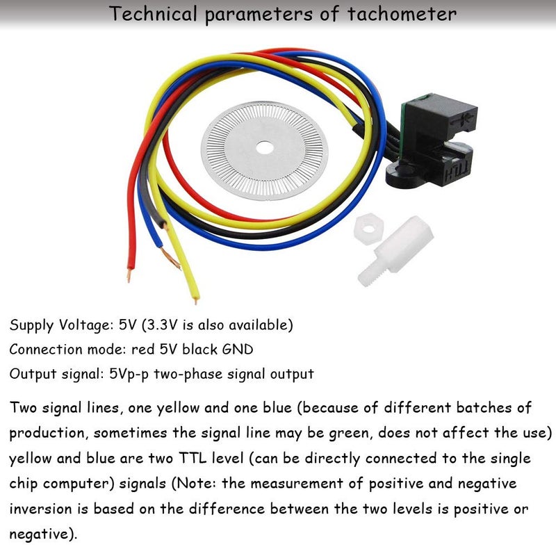 Ximimark 2Pcs Photoelectric Speed Sensor Encoder Coded Disc Code Wheel for Smart Car C B D E Models - Image 4