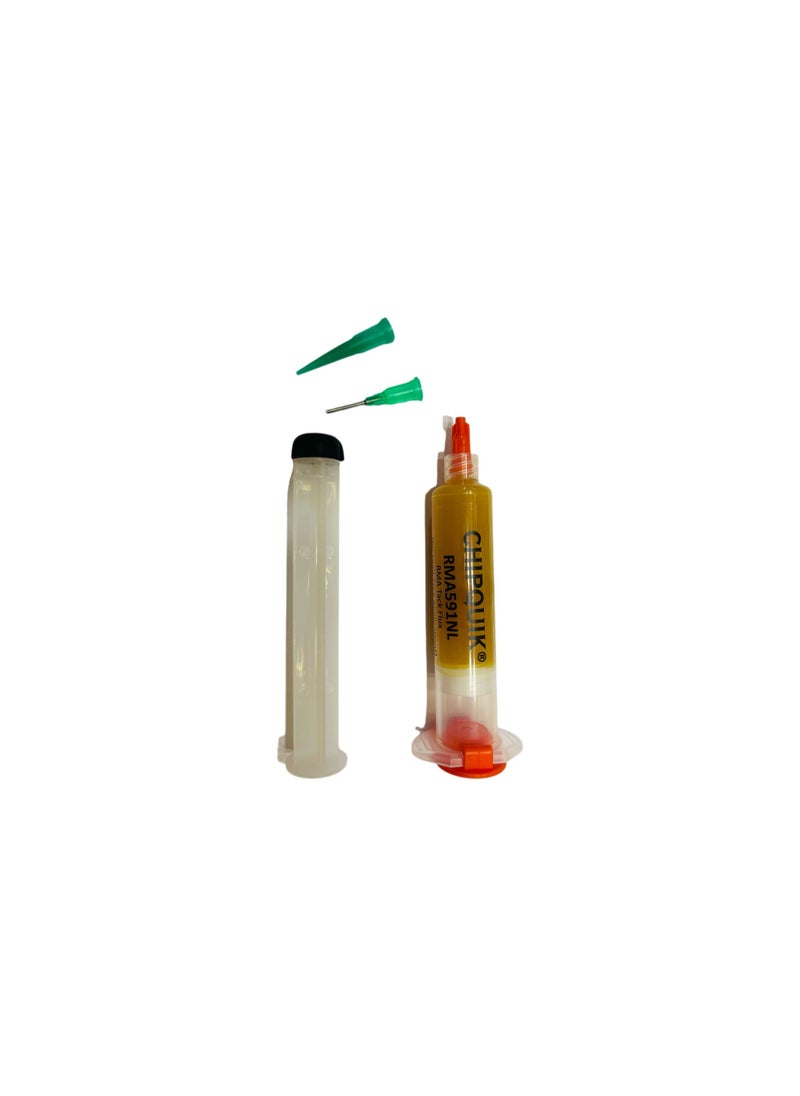 General - RMA Tack Flux (for Lead-Free) in a 10cc syringe w/plunger & tip - Image 1