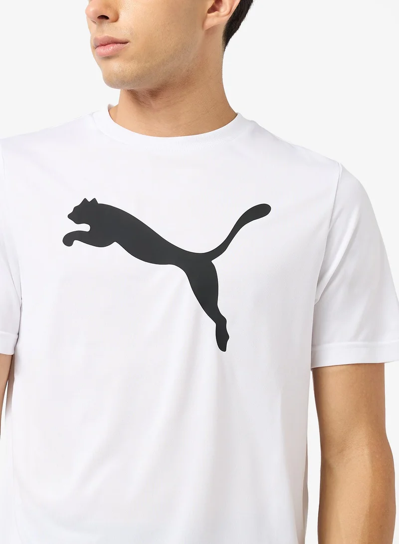 PUMA puma white Essential Logo T-Shirt for Men | Best Price UAE